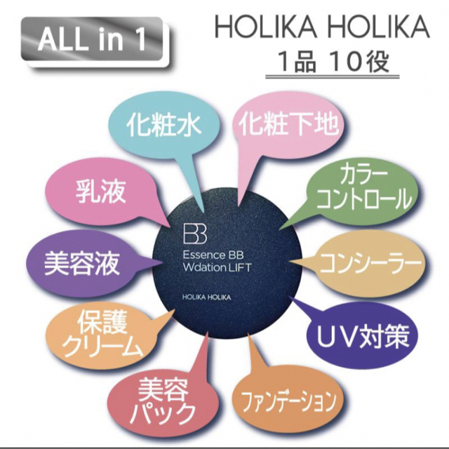 Holika Holika(ホリカホリカ)の新品　ホリカホリカ　エッセンスBB Wデーションリフト　2個セット コスメ/美容のベースメイク/化粧品(ファンデーション)の商品写真