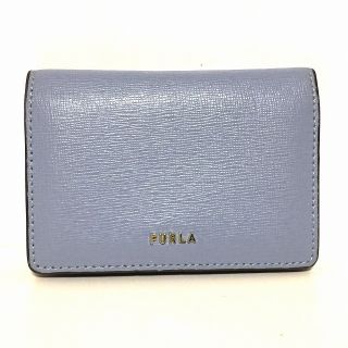 フルラ(Furla)のフルラ 名刺入れ - ライトブルー レザー(名刺入れ/定期入れ)