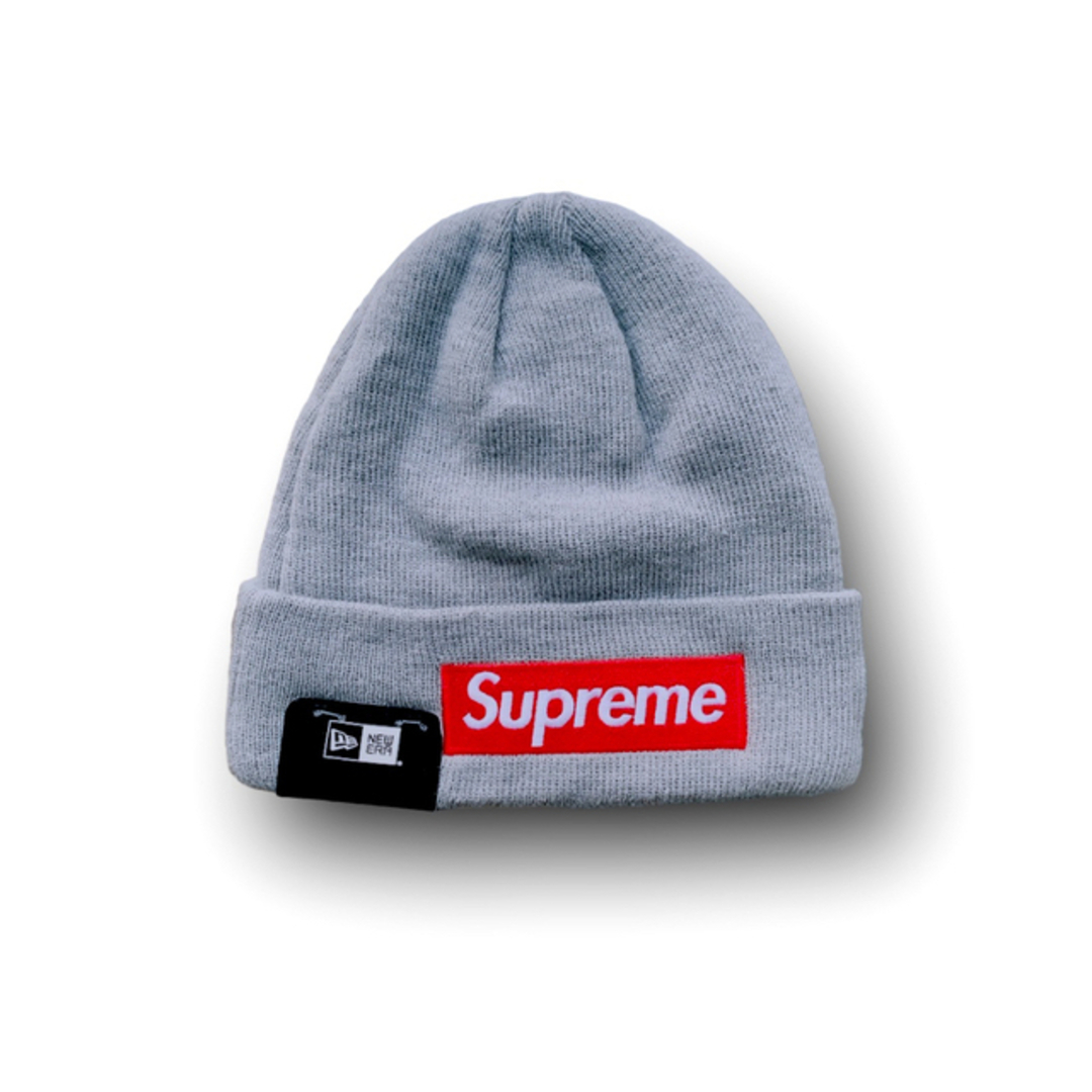 Supreme × NewEra 16AW Box Logo Beanieグレーニット帽色 - mirabellor.com