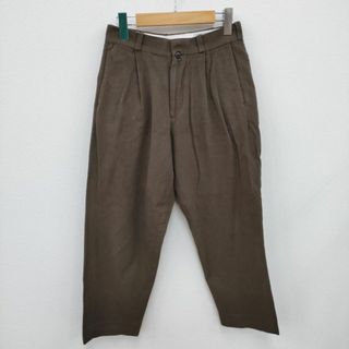 ヤエカ(YAECA)のYAECA タックテーパードチノパンツ クサキブラウン 草木染 サイズ28  ブラウン レディース ヤエカ【中古】3-0120T☆(チノパン)