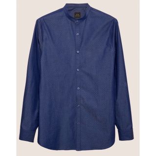 アルマーニ(Armani)の『ARMANI』 / アルマーニ ブルー ドット シャツ Sサイズ 新品(シャツ)