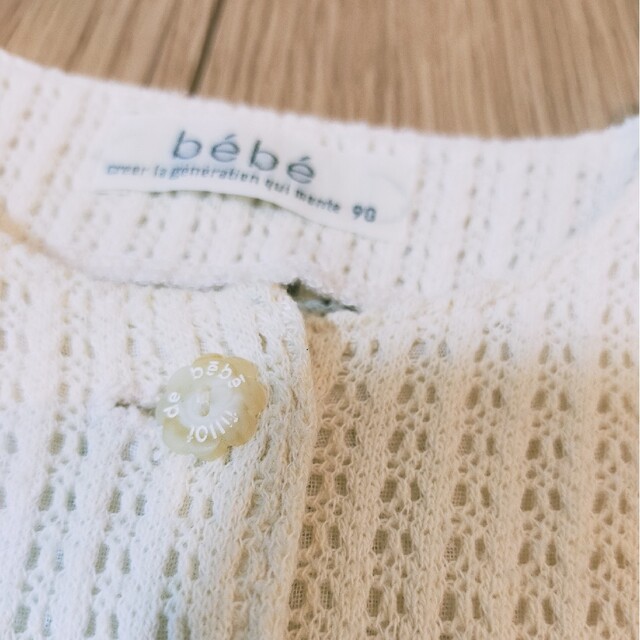 BeBe(ベベ)のbebe カーディガン 90cm キッズ/ベビー/マタニティのキッズ服女の子用(90cm~)(カーディガン)の商品写真