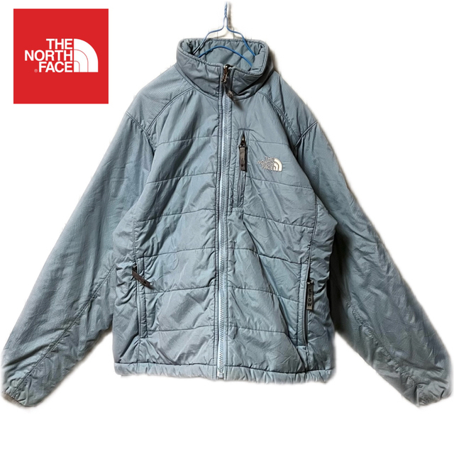 THE NORTH FACE - ノースフェイス 水色 薄手ダウンナイロンジャケット ...