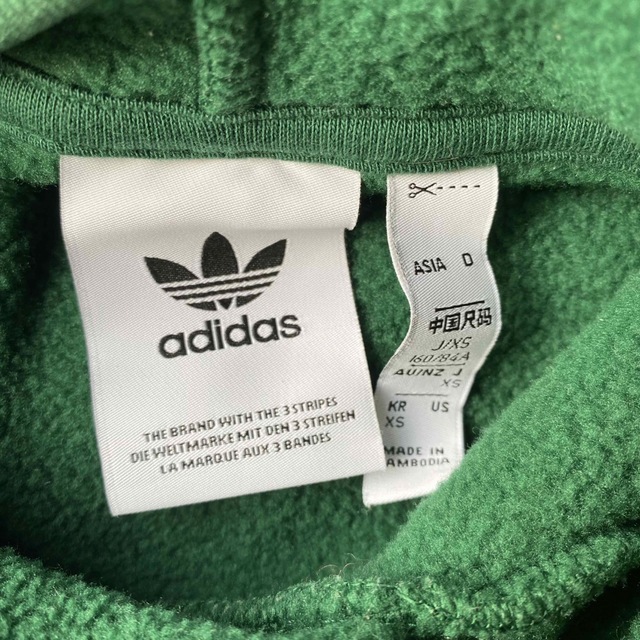 美品♡adidas♡レア♡フードにわんちゃん パーカー プルオーバー xs