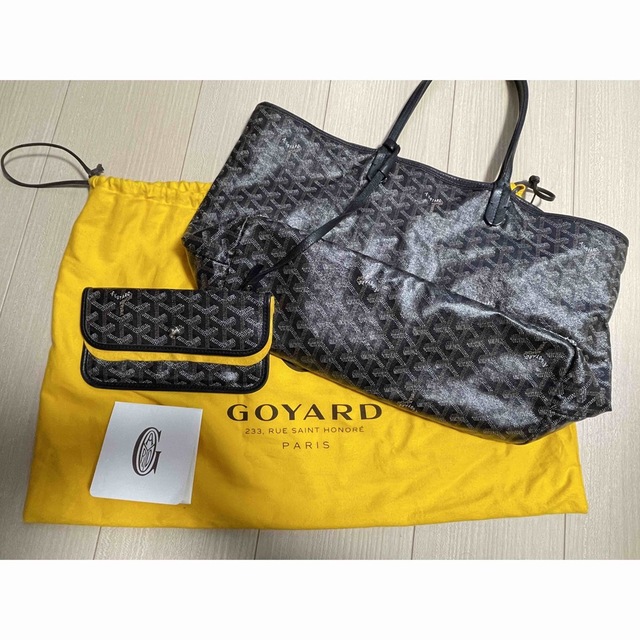 激安通販 GOYARD - GOYARD ゴヤール サンルイPM トートバッグ 黒