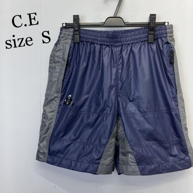 C.E シーイー ナイロン ショーツ ハーフパンツ グレー ムラサキ S