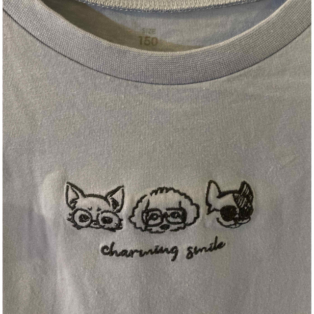 GU(ジーユー)の【美品】　Ｔシャツ150 キッズ/ベビー/マタニティのキッズ服女の子用(90cm~)(Tシャツ/カットソー)の商品写真