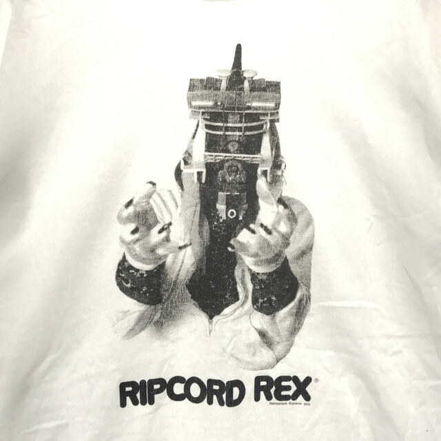 SUPREME シュプリーム 03SS Rammellzee Ripcord Rex Tee　ラメルジーリップカードTシャツ　半袖クルーネックカットソー　ホワイト