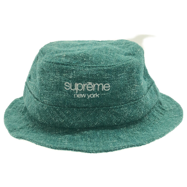 Supreme(シュプリーム)のSUPREME シュプリーム 21SS Classic Logo Terry Crusher クラシック テリークラッシャーハット グリーン Loro Piana ロロピアーナ メンズの帽子(ハット)の商品写真