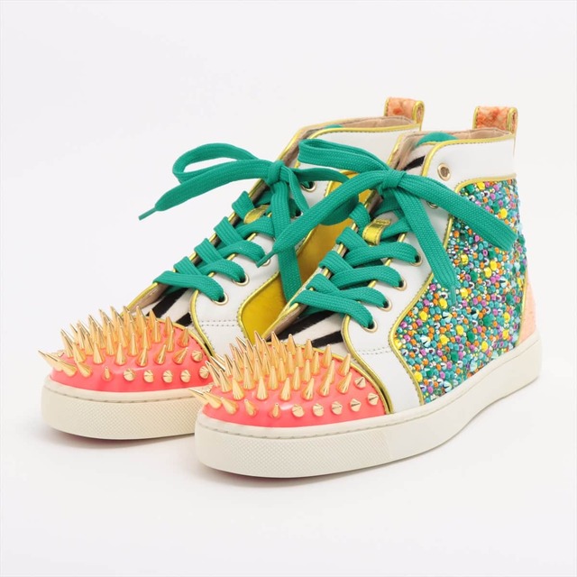 Christian Louboutin - クリスチャンルブタン  レザー×ハラコ 40 1/2 マルチカラー メンズ