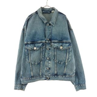 アンブッシュ(AMBUSH)のAMBUSH アンブッシュ 22AW ×LEVI'S LOOSE FIT TRUCKER JACKET リーバイス ルーズフィット デニムトラッカージャケット A42140001インディゴブルー(Gジャン/デニムジャケット)