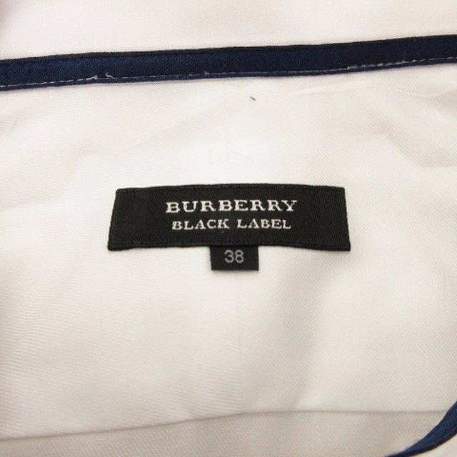 BURBERRY BLACK LABEL(バーバリーブラックレーベル)のバーバリーブラックレーベル ワイシャツ 長袖 レギュラーカラー 白 38 メンズのトップス(シャツ)の商品写真