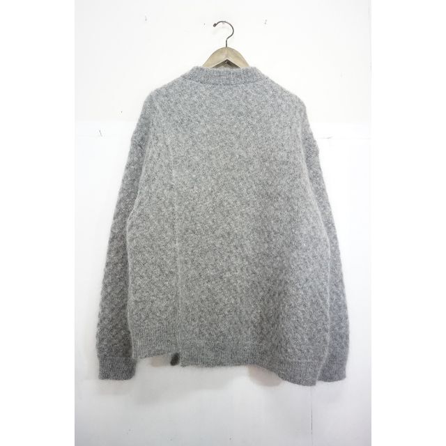 極美品22AW UNUSEDアンユーズド モヘア ニット セーター 灰124N▲