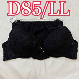 最終値下げ★【新品】ブラ＆ショーツ セット♡D85 黒 ブラック 大きいサイズ⑲