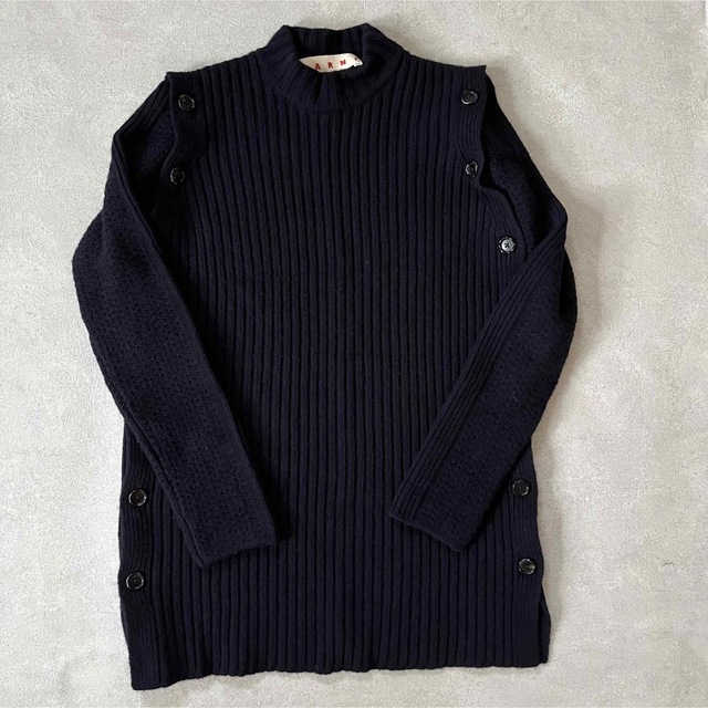大幅値下げ!【美品】マルニ MARNI 2way ニット ネイビー 38-