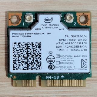 Intel Dual Band Wireless-AC 7260 7260HMW(PCパーツ)