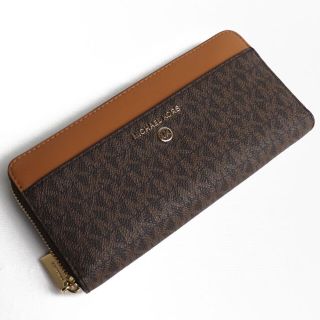 マイケルコース(Michael Kors)のMichael Kors マイケルコース 長財布 ラウンドファスナー BROWN-ACRN ブラウン 34H1GT9E8B ユニセックス【中古】【美品】(財布)