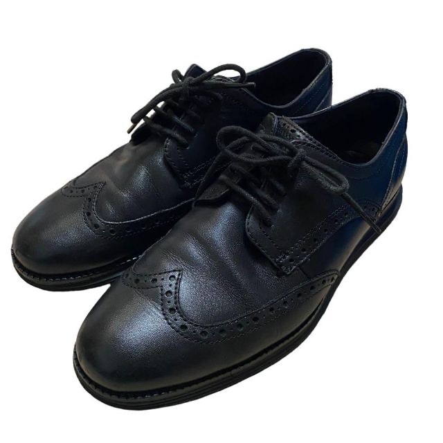 メンズCOLE HAAN ビジネスシューズ 革靴 ブラック 【26】シンプル