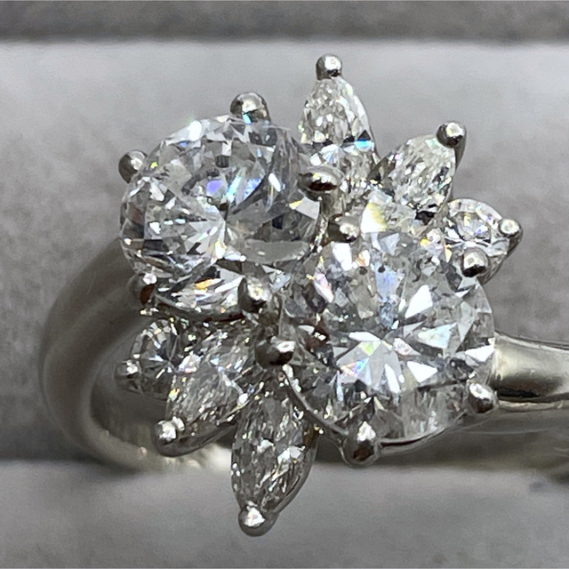 独特な店 美品☆ダイヤモンド1.91ct プラチナリング pt900 リング(指輪
