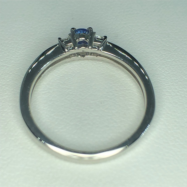 新品　希少　大粒　ベニトアイト0.227ct　ダイヤモンドpt900リング レディースのアクセサリー(リング(指輪))の商品写真