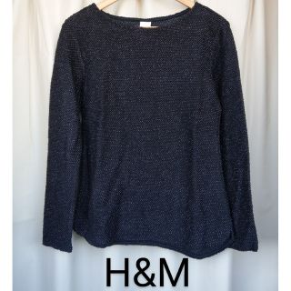 エイチアンドエム(H&M)の【値下げ！】H&M 黒×白ドット風 セーター(ニット/セーター)