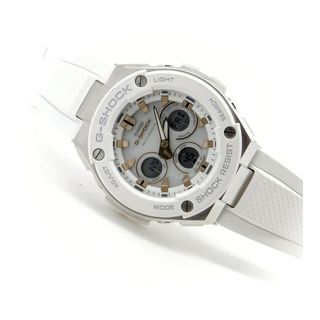 カシオ(CASIO)の目立った傷や汚れなし カシオ G-SHOCK G-STEEL GST-W300 メンズ腕時計 ホワイト デジタル アナログ(腕時計(アナログ))