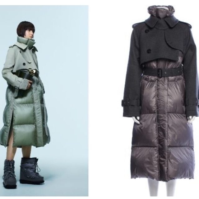sacai - 入手困難★sacaiサカイ☆定20万完売★グレーコットンギャバジンパデットコート