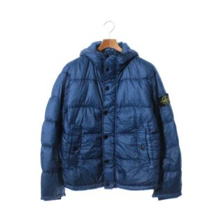 ストーンアイランド(STONE ISLAND)のSTONE ISLAND ダウンジャケット/ダウンベスト M 青 【古着】【中古】(ダウンジャケット)