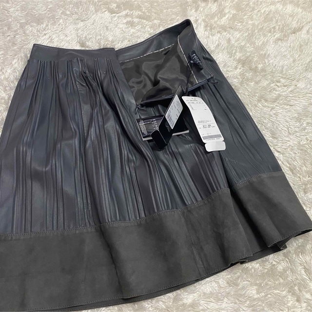 オンラインショップ 希少 未使用タグ付き11万羊革シーププリーツ
