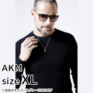 AKM - 人気4万 AKM ヘビーワッフル ウールニット XL 1piu luxe wjkの