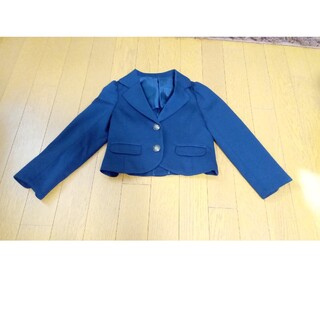 ジーユー(GU)の入園式　ジャケット　女児　110 かわいい　紺(ドレス/フォーマル)