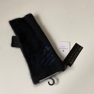 ランバンオンブルー(LANVIN en Bleu)のランバンオンブルー レディース 手袋 指先無しタイプ プレミアムウール スマホ(手袋)