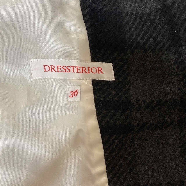 ドレステリア DRESSTERIOR ウール チェック　コート 2