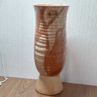 工芸花器 清山焼 花瓶の通販 by ミーコばあば's shop|ラクマ 清山焼 花瓶