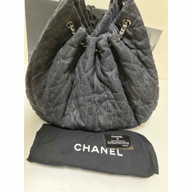 美品☆ CHANEL シャネル ココカバス 人気 デニム トート バッグ 正規品