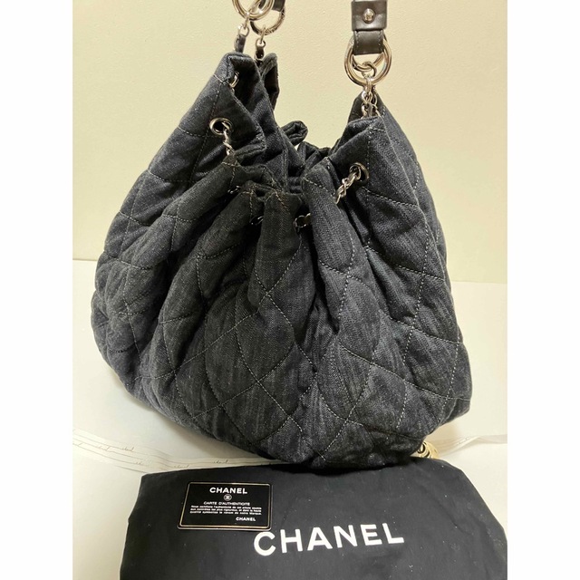 美品☆ CHANEL シャネル ココカバス 人気 デニム トート バッグ 正規品