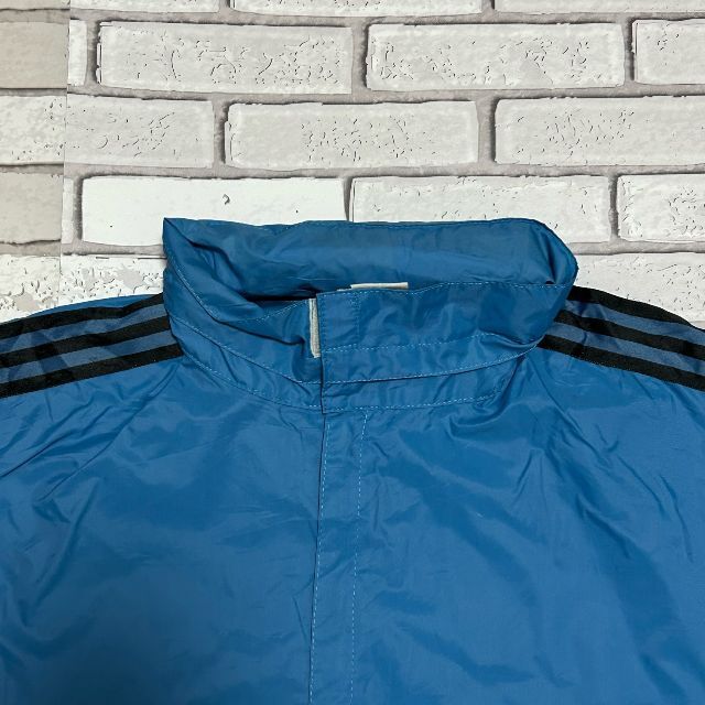 adidas 80sナイロンジャケット ネイビー/ライトブルー adidas - 80s adidas ナイロンジャケット ロゴタグ入り ライト
