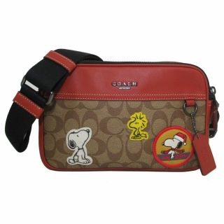 コーチ(COACH)の【新品】ピーナッツ ×コーチ ショルダーバッグ CE746 QBE7V 斜めがけ(ショルダーバッグ)