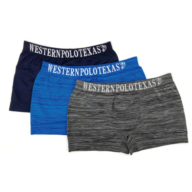 WESTERN POLO TEXAS(ウエスタンポロテキサス)の【新品】WESTERN POLO TEXAS“ボクサーパンツ”Mサイズ／3枚組 メンズのアンダーウェア(ボクサーパンツ)の商品写真