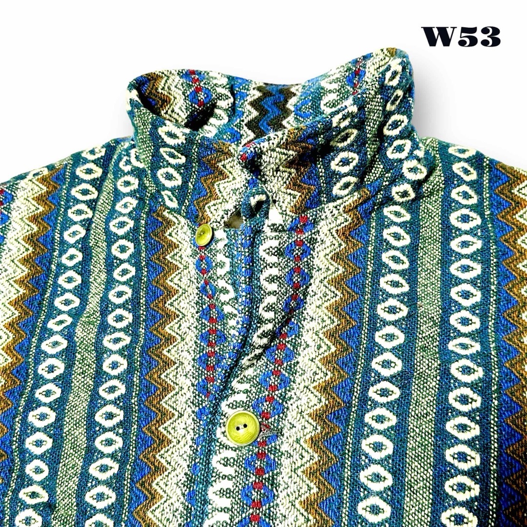 希少品! TENDERLOIN NATIVE ネイティブジャケット ブルー青 M テンダーロイン NATIVE COAT ネイティブ ジャケット XS ターコイズ