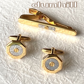 ダンヒル(Dunhill)の《正規品》dunhill  ネクタイピン＆カフスセット　ゴールド(ネクタイピン)