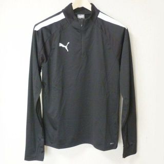 プーマ(PUMA)の新品未使用●L(XL相当)PUMAハーフジップトップス黒ハーフジップトップス(その他)