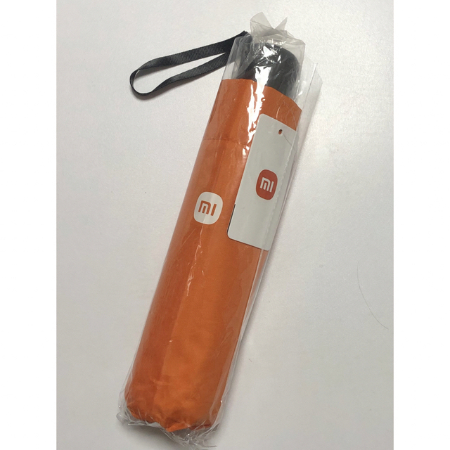 非売品 新品 Xiaomi 販促ノベルティ 折りたたみ傘 オレンジ色 メンズのファッション小物(傘)の商品写真