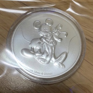 ディズニー(Disney)のディズニー銀貨　純銀コイン 1オンス ミッキー&プルート2020年 ニウエ(その他)