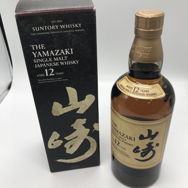 サントリー(サントリー)のサントリー　ウィスキー　山崎　12年　箱入り 食品/飲料/酒の酒(ウイスキー)の商品写真