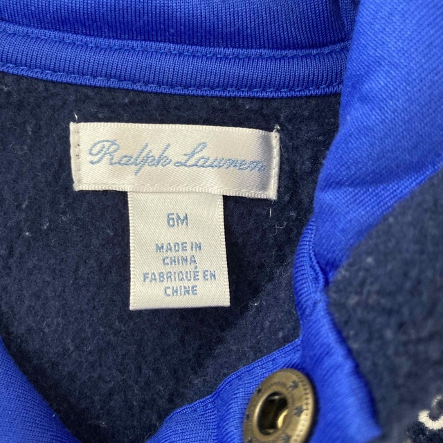 POLO RALPH LAUREN(ポロラルフローレン)のPOLO 足付きもこもこロンパース　70〜85 キッズ/ベビー/マタニティのベビー服(~85cm)(ロンパース)の商品写真