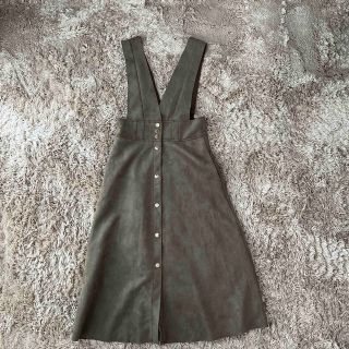 ザラ(ZARA)のZARA フェイクスエードワンピース(ロングワンピース/マキシワンピース)