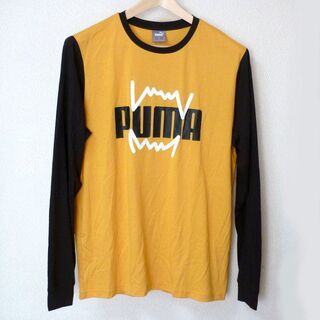 プーマ(PUMA)の新品L(XL相当)プーマ PUMA マスタードイエローメンズロンT(Tシャツ/カットソー(七分/長袖))