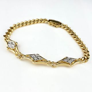メレダイヤ デザインブレスレット YG 【中古】の通販|ラクマ メレダイヤ デザインブレスレット YG 【中古】の通販|ラクマ