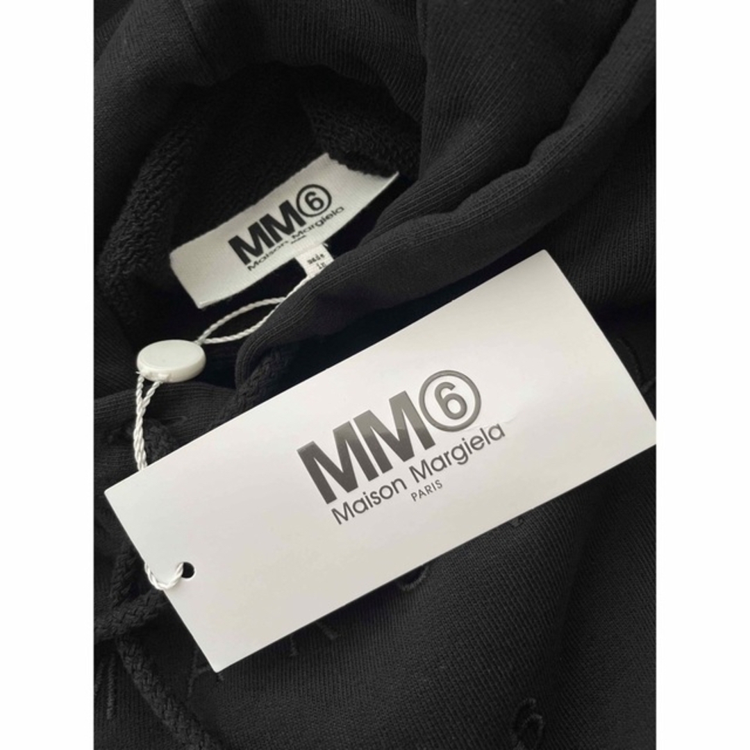 新品】MM6 MaisonMargiela 刺繍ロゴ オーバサイズ パーカー 可愛い